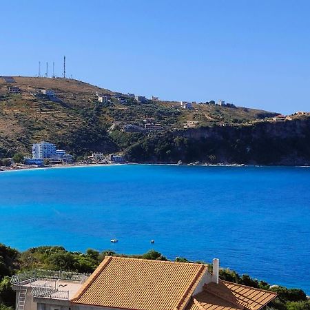 Villa Tato: Horizon Haven With Panoramic Sea Views In Himare. Eksteriør billede
